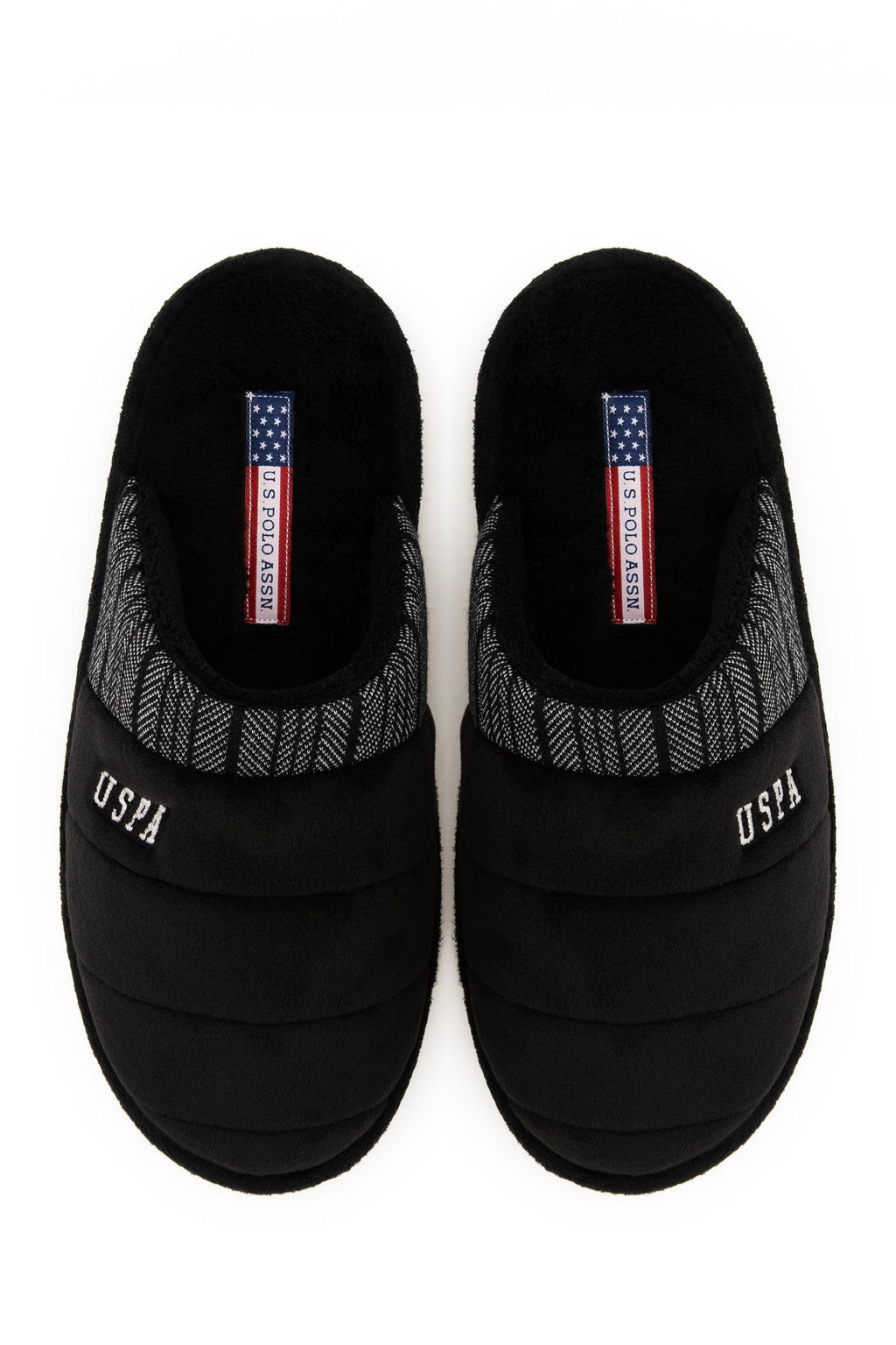 Мужские черные домашние тапочки Неожиданная скидка в корзине - U.s. polo assn фото 6