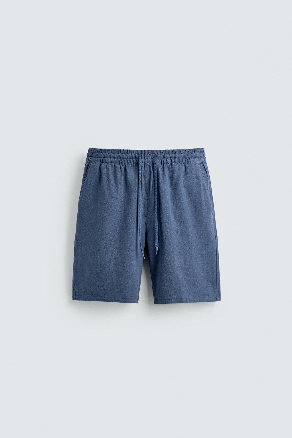 BERMUDA RELAXED FIT VISCOSA - LINO / Azul claro - Zara фото 7
