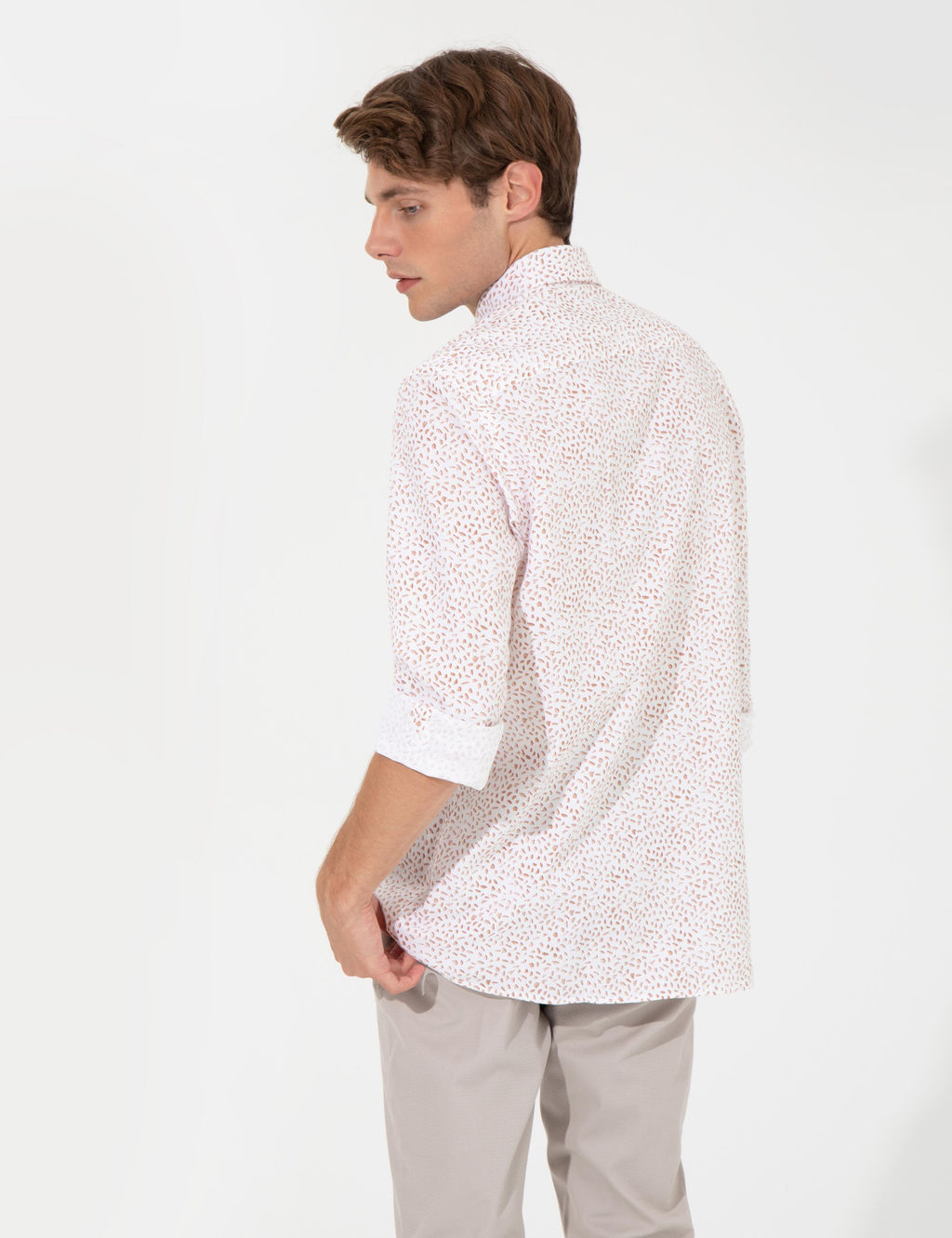 A__k Kahverengi Slim Fit Uzun Kollu G_mlek