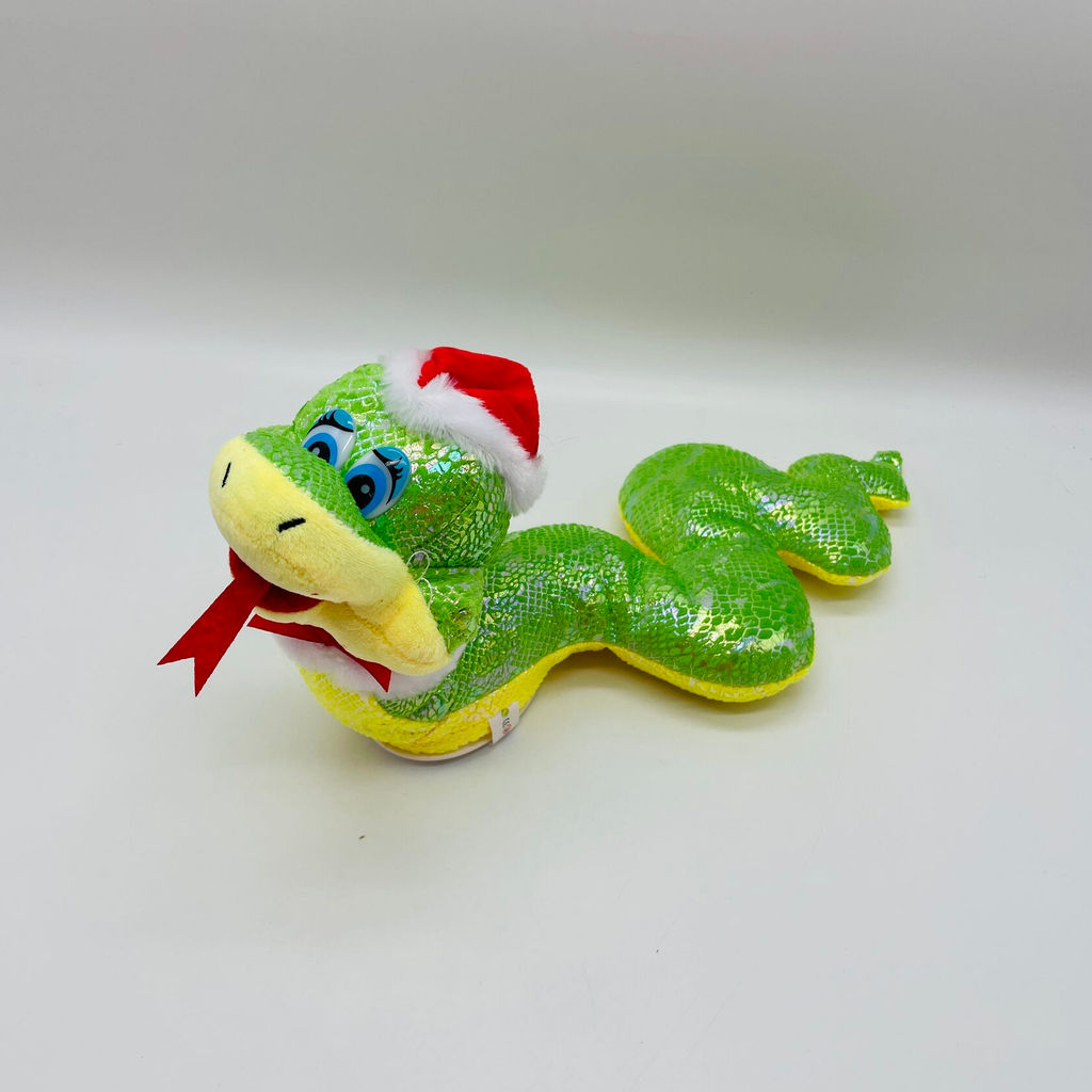 Мягкая игрушка Змея музыкальная лежачая в шапке 38 см (ползает) - Storyland фото 6