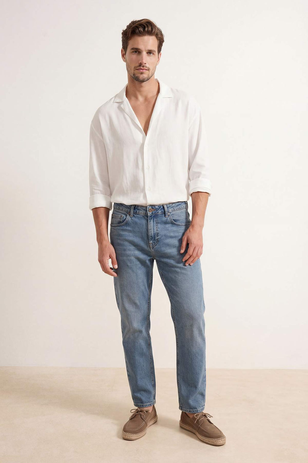 Mavi Straight Fit Esnek Kumas Kot Pantolon Jeans TMNSS26JE00001 - Trendyolmilla фото 4