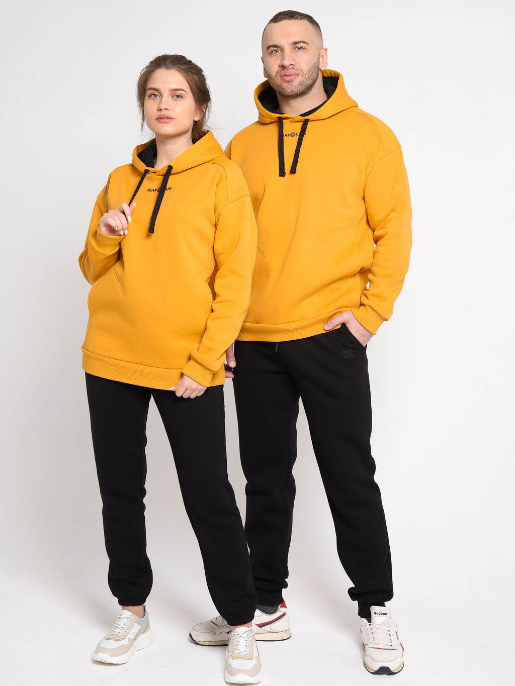 Худи универсальное Bearcape с начёсом Ф3 (горчица)  фото 2