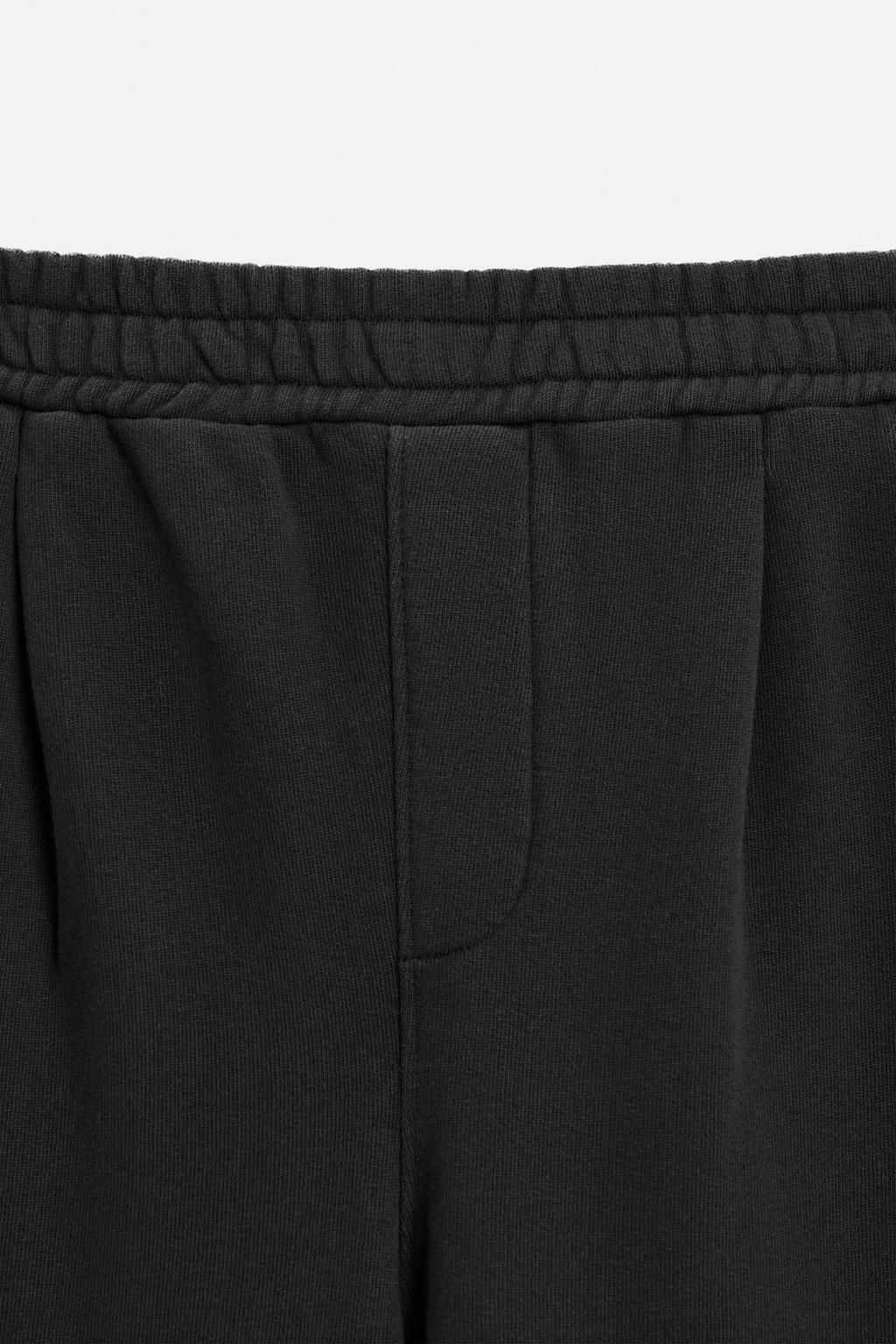 WASHED PLEATED JOGGER TROUSERS - Zara фото 8