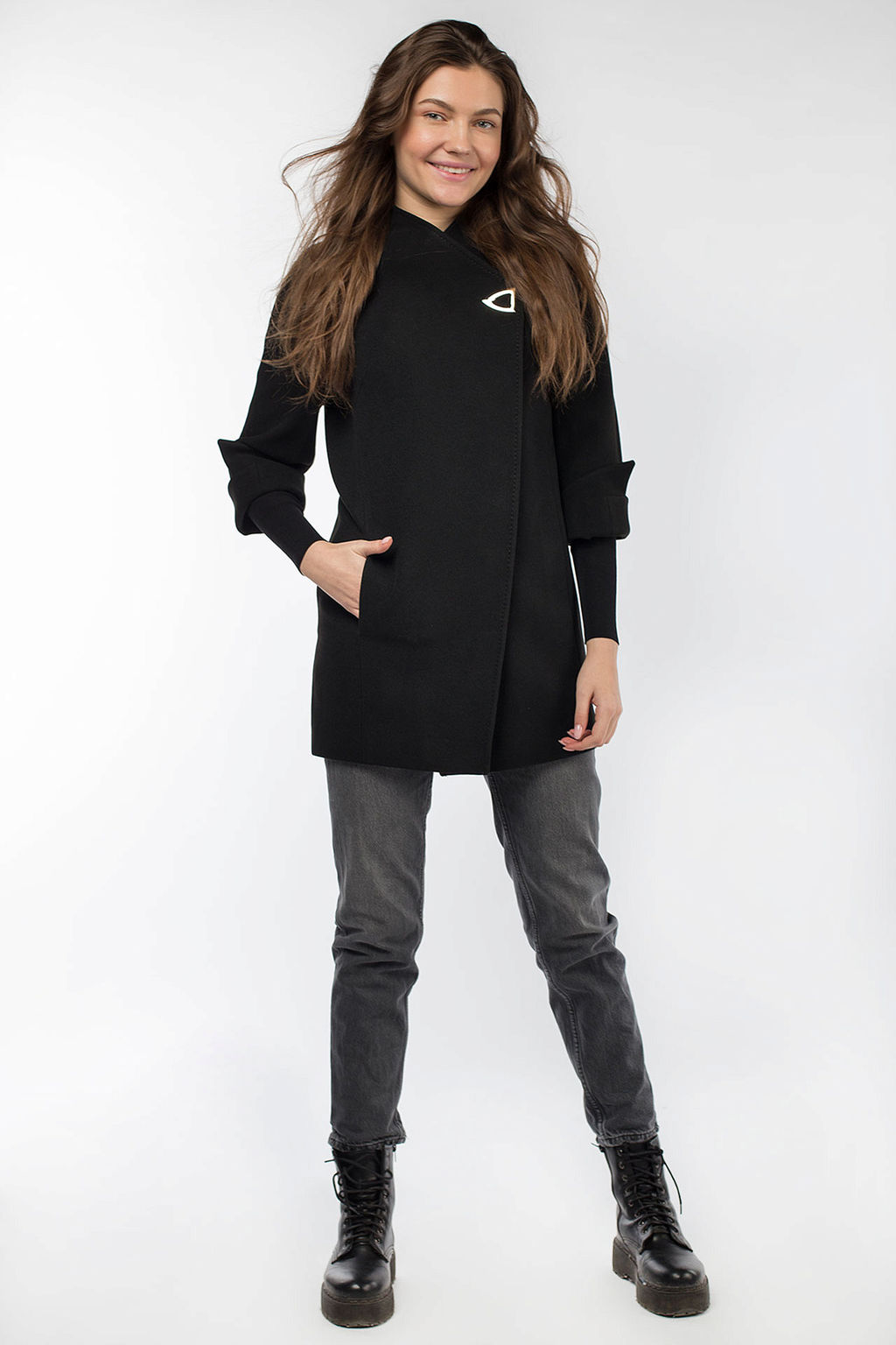 01-08678 Пальто женское демисезонное - El podio фото 2