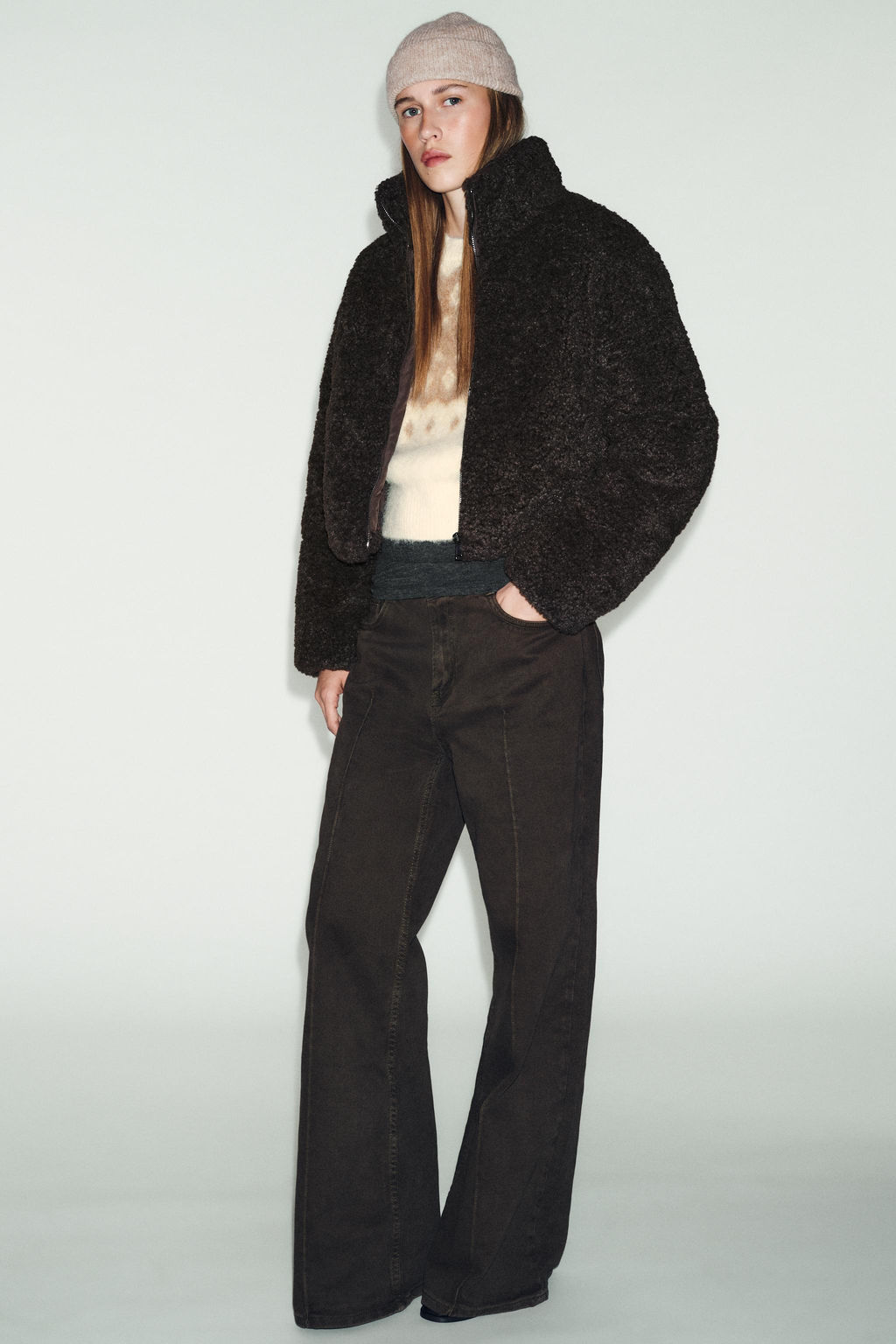 FLEECE ANORAK WITH THERMAL INSULATION