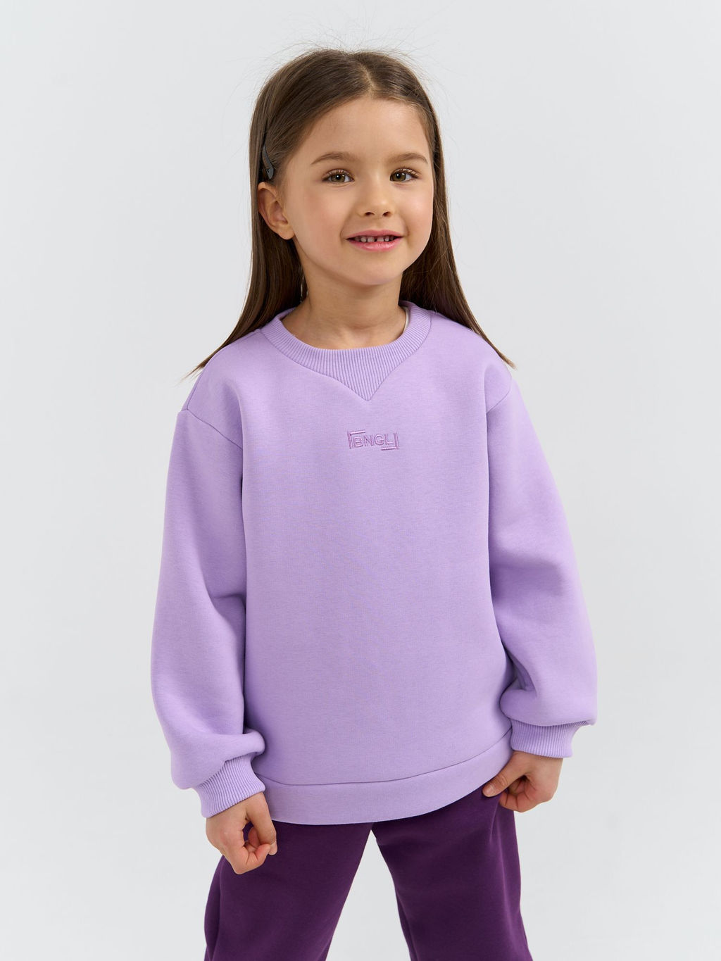 Свитшот Сирень утепленный - Bungly фото 2