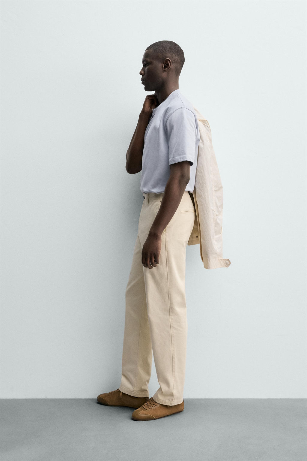 CAMISETA HEAVYWEIGHT MANGA CORTA / Hielo - Zara фото 4