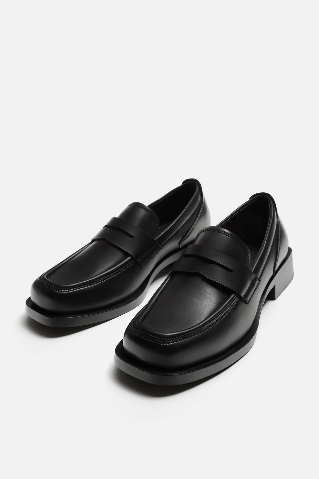 SQUARE-TOE LOAFERS - Zara фото 7