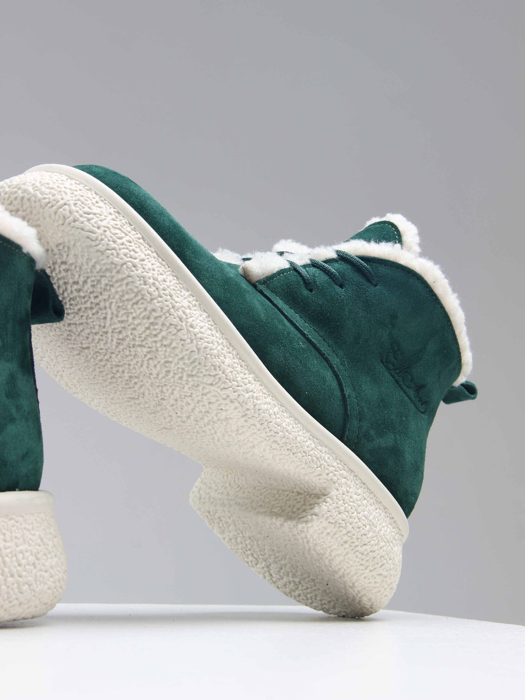 Ботинки EDART 308.агата w. зеленый замша/мех - Ed'art фото 8