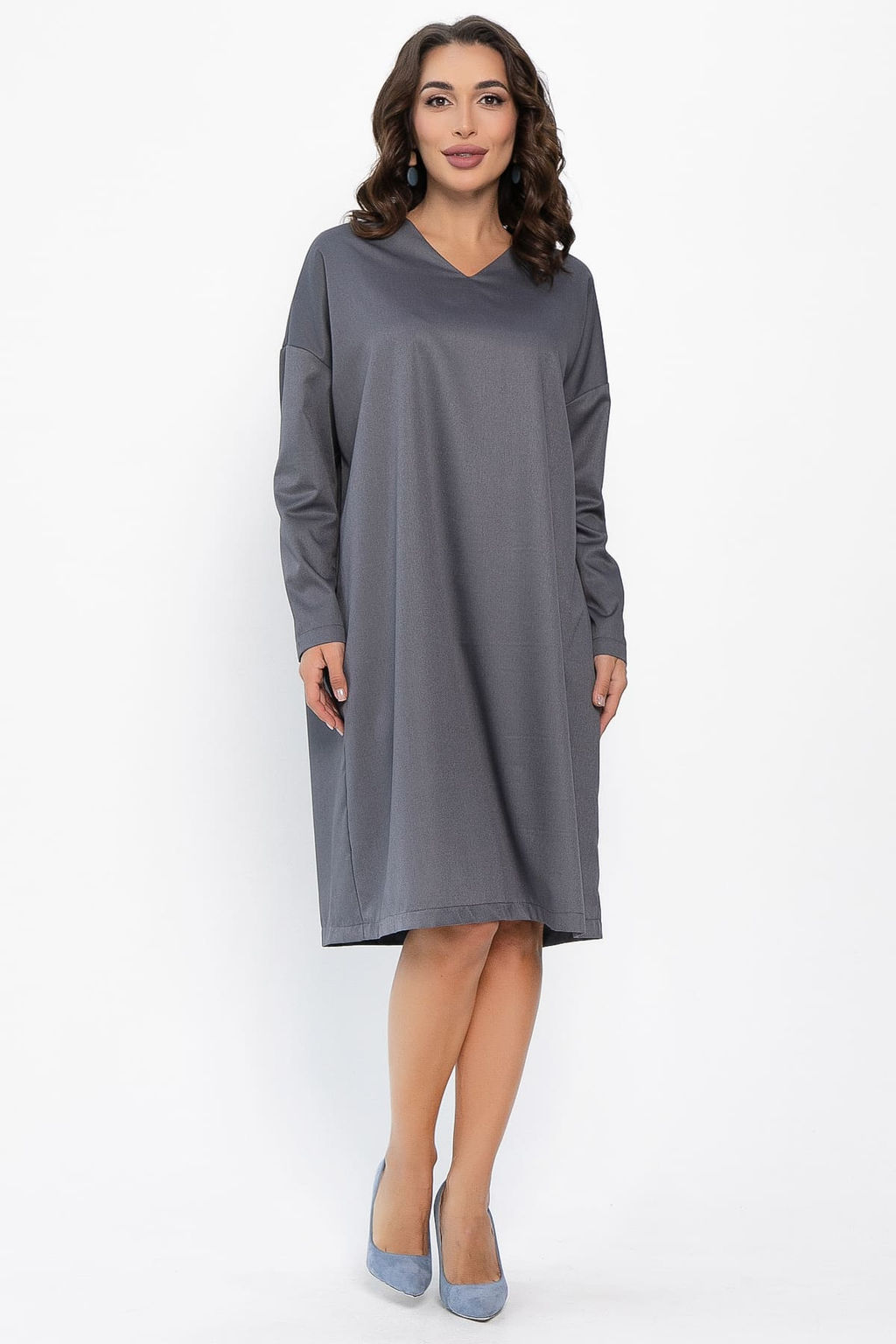 Платье Хюгге (темно-серое) П14121-25М - Lt collection фото 2