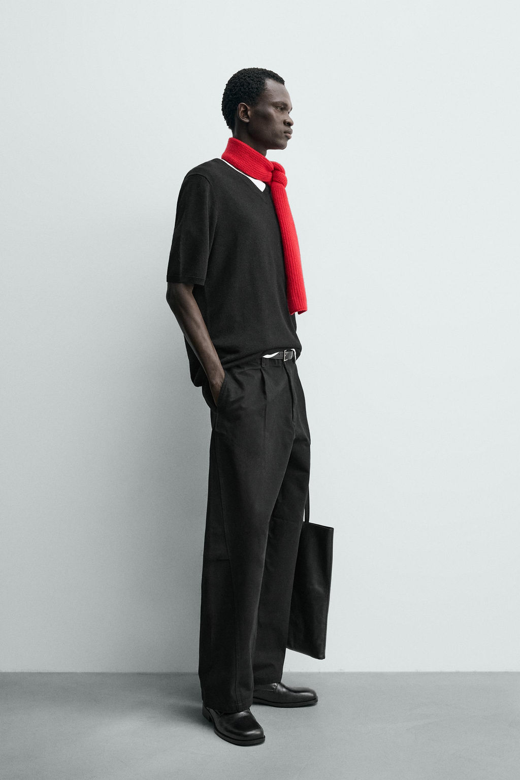 WIDE-LEG PLEATED TROUSERS - Zara фото 14