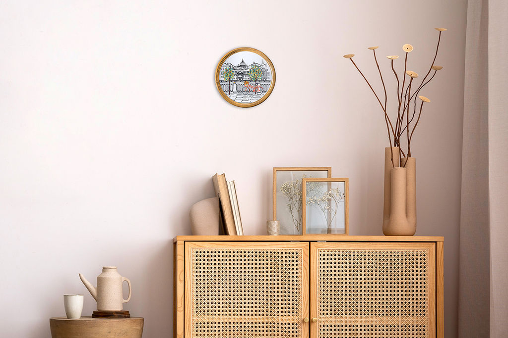 Набор для вышивания PANNA Живая картина JK-2214 Питерская набережная 18 х 18 см