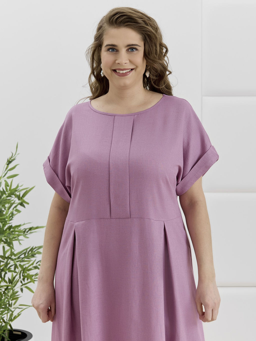 Платье Скарлет из вискозы со льном - Виотекс фото 40