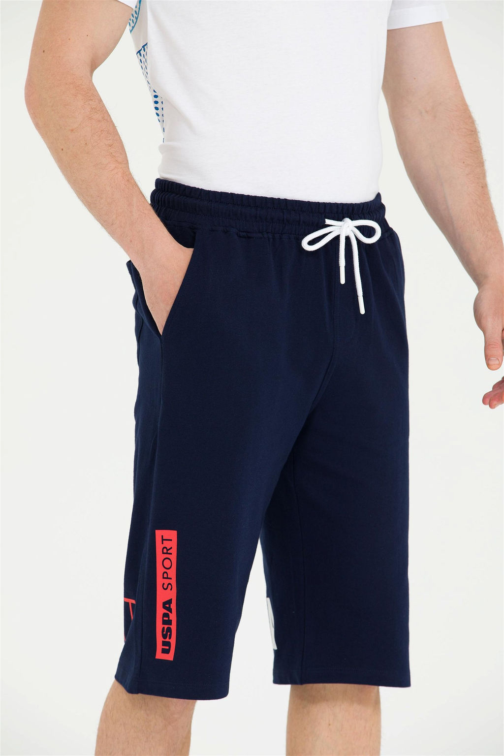 Мужские темно-синие вязаные шорты - U.s. polo assn фото 13