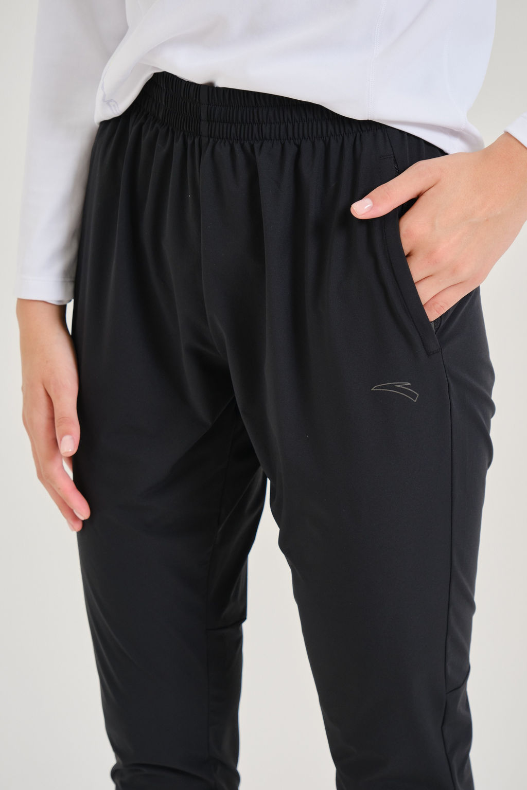 Брюки текстильные удлиненные Черный - Anta фото 5