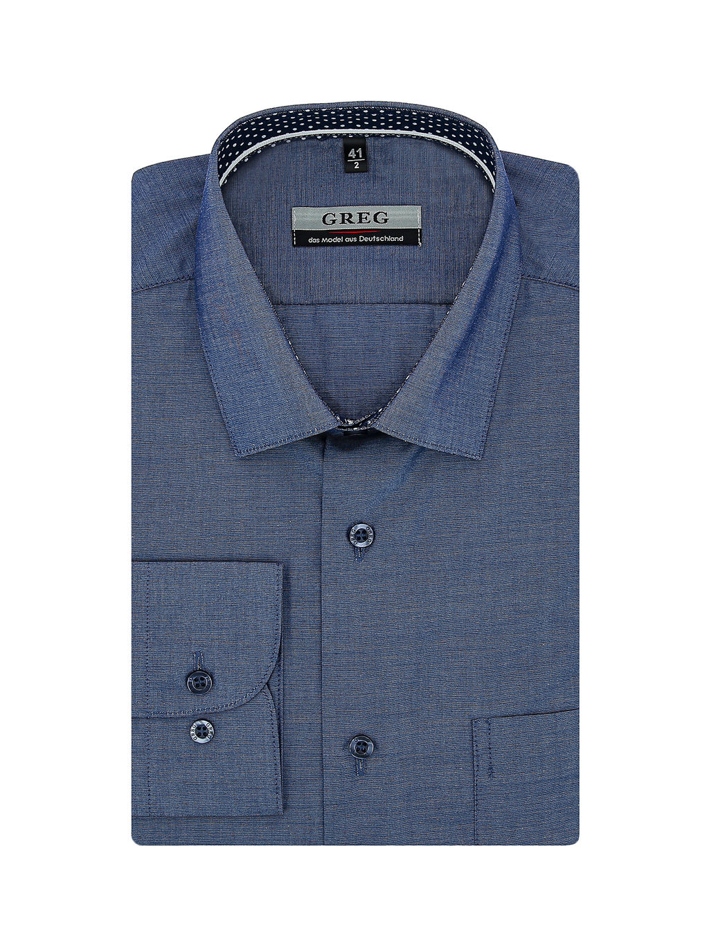 Сорочка мужская длинный рукав GREG 230/218/3086/1p  фото 3
