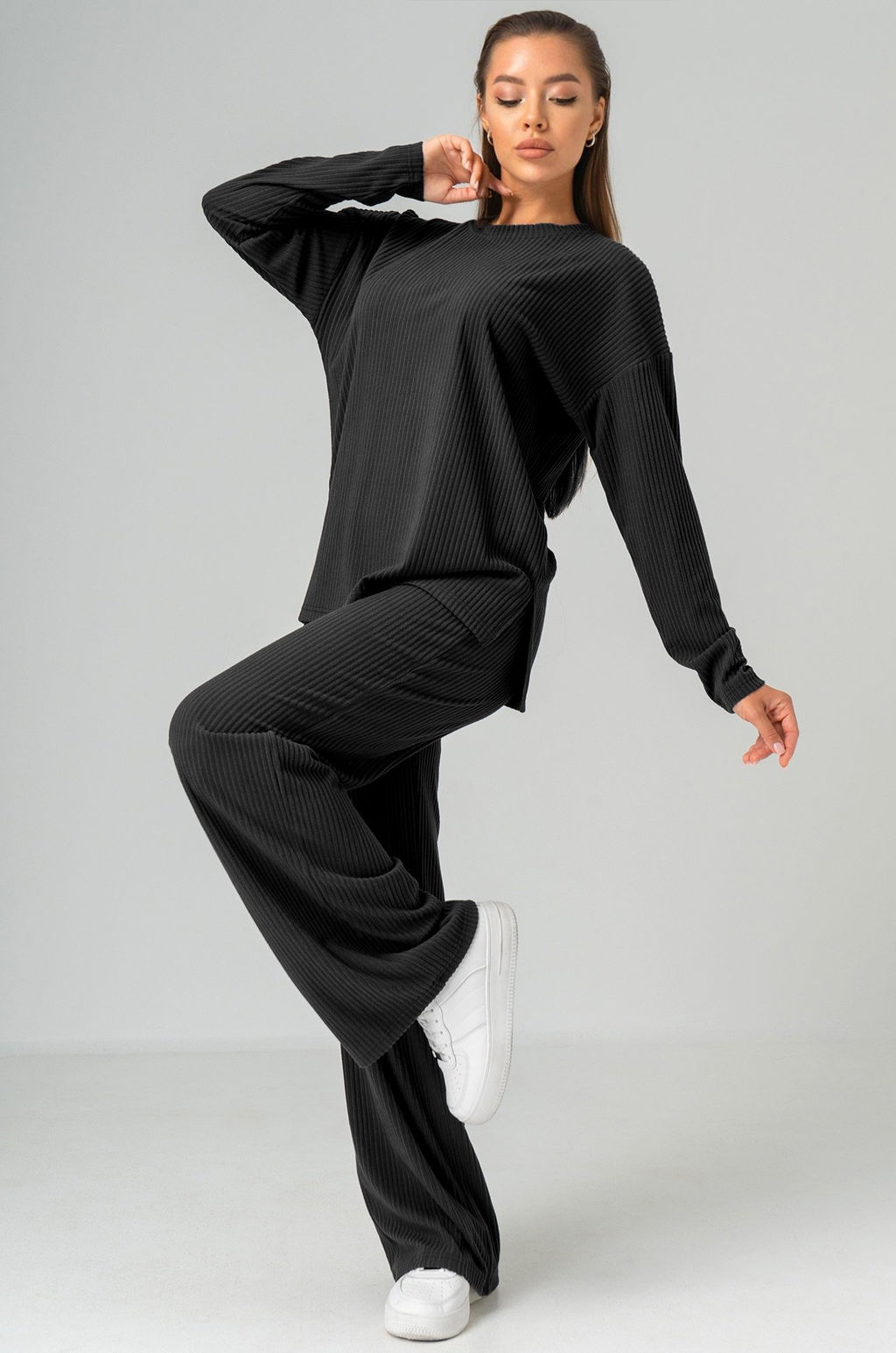 Женский костюм в рубчик-лапша Happyfox - Happy fox фото 11