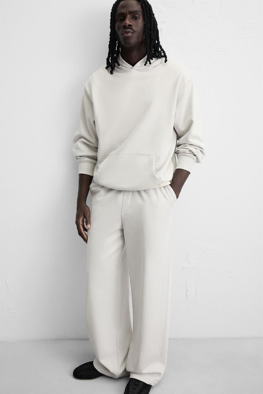 WIDE-LEG JOGGER TROUSERS - Zara фото 6