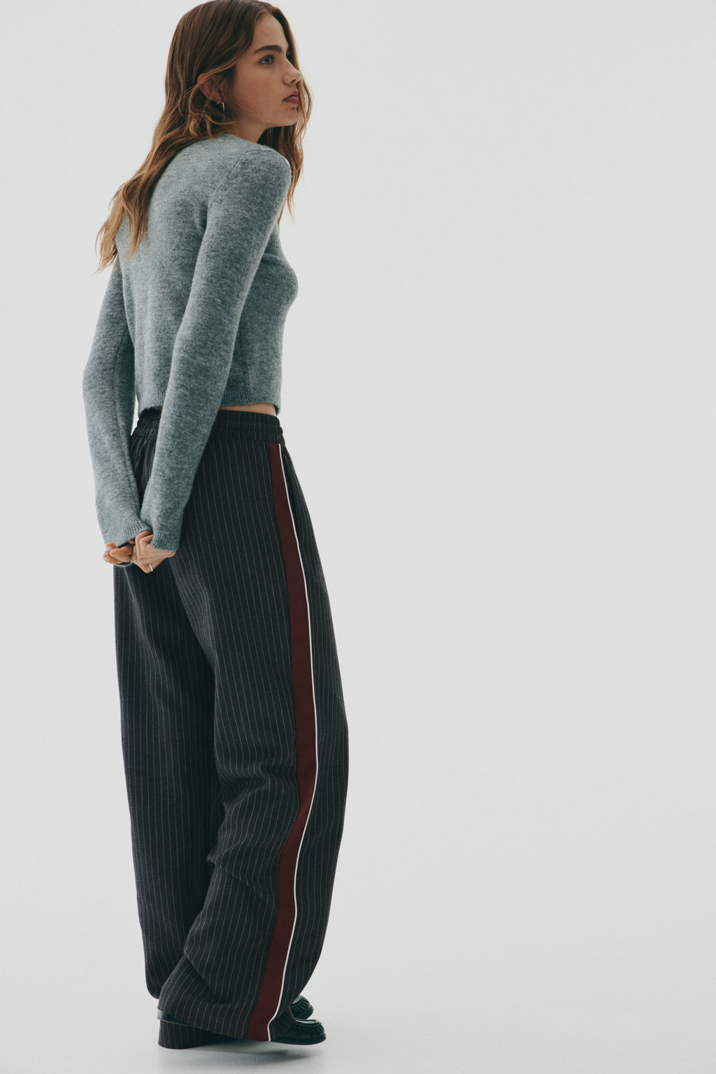 Pantal?n amplio con cord?n de ajuste - H&m фото 6