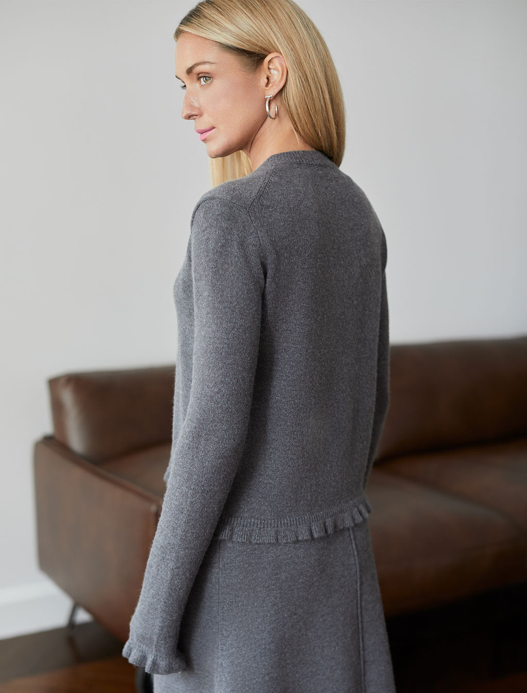 Кардиган из пряжи с кашемиром - Vilatte фото 5