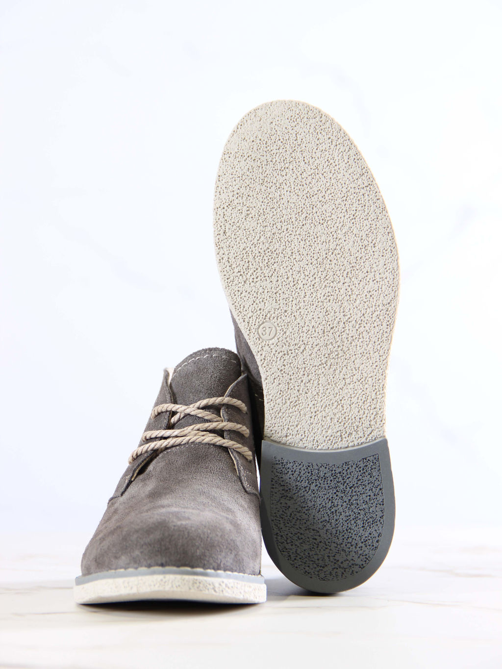 Ботинки 309.rosegr.Серый замок замша