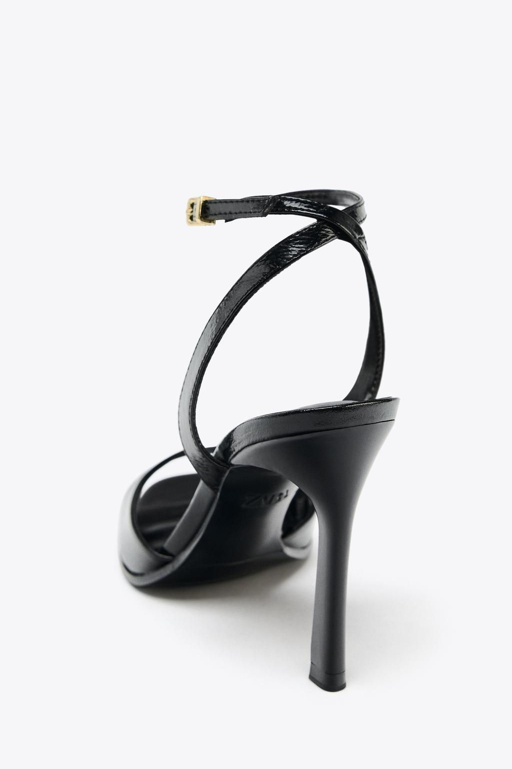 PATENT-FINISH HIGH-HEEL SANDALS - Zara фото 22