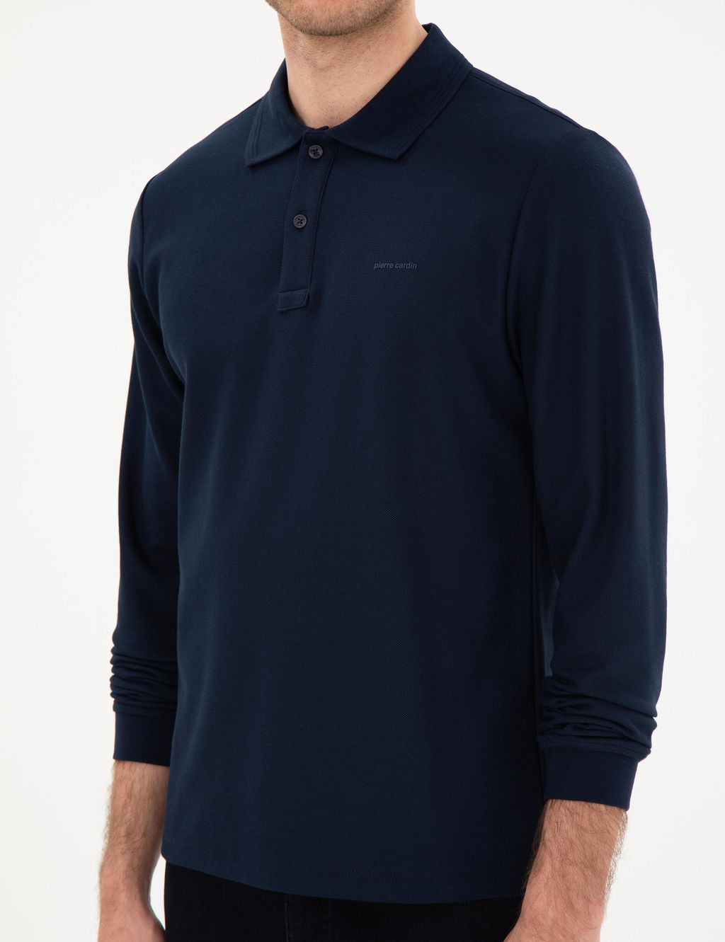 Lacivert Slim Fit K_vr_lmaz Yaka Sweatshirt