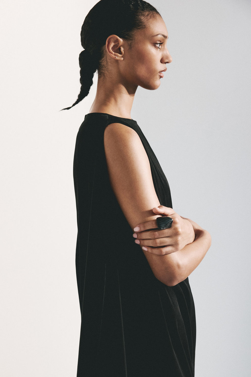 Vestido midi drapeado - H&m фото 5
