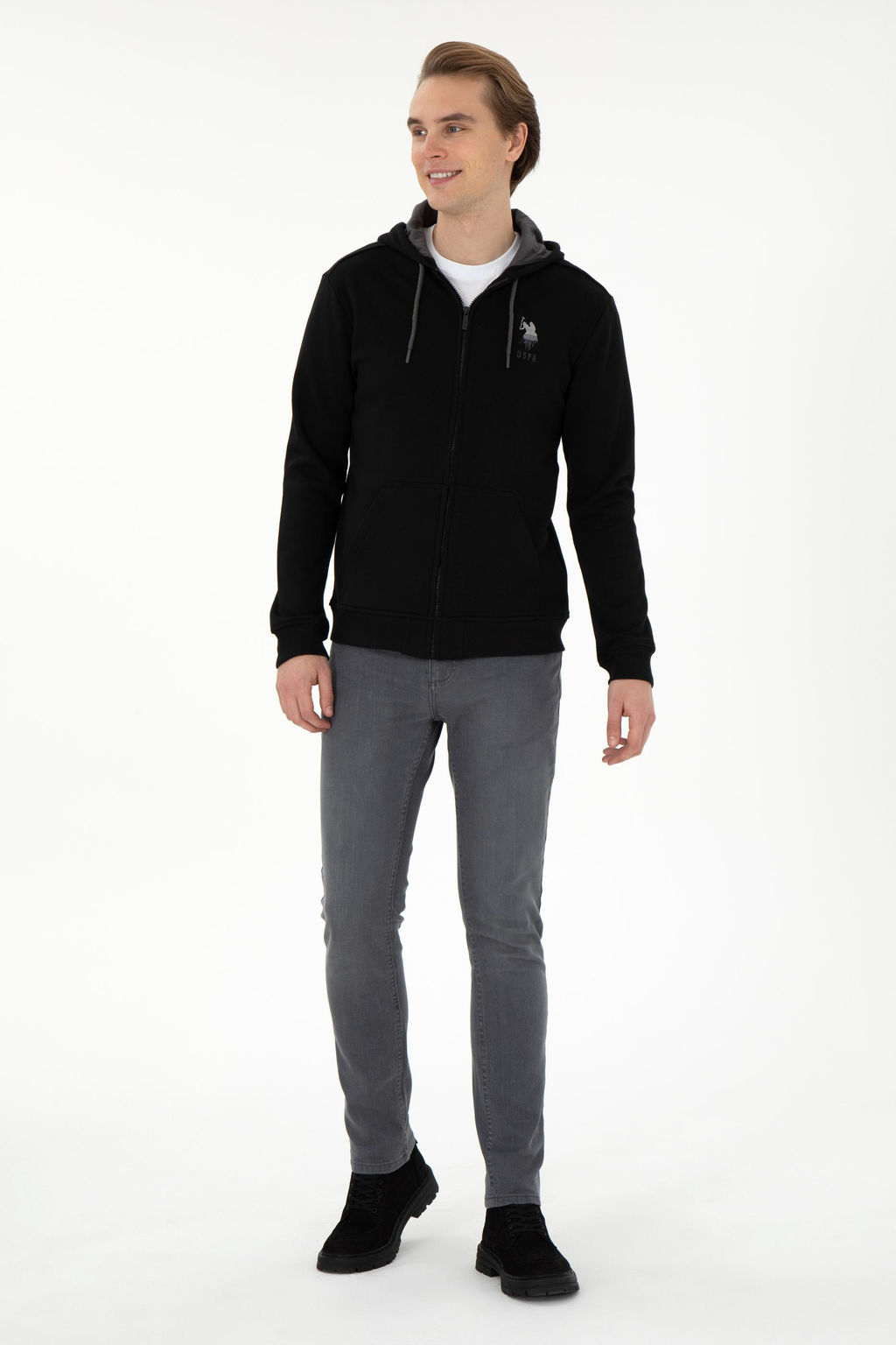 Мужские серые джинсовые брюки Неожиданная скидка в корзине