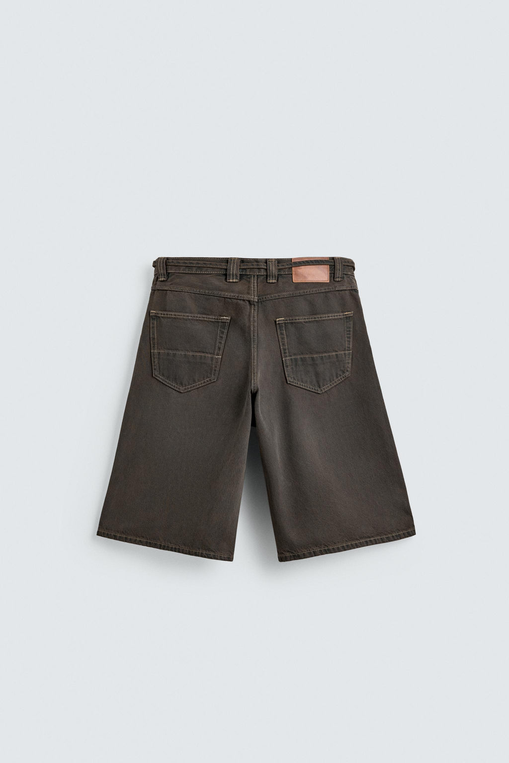 JORTS DENIM  CINTUR?N / Marr?n - Zara фото 8