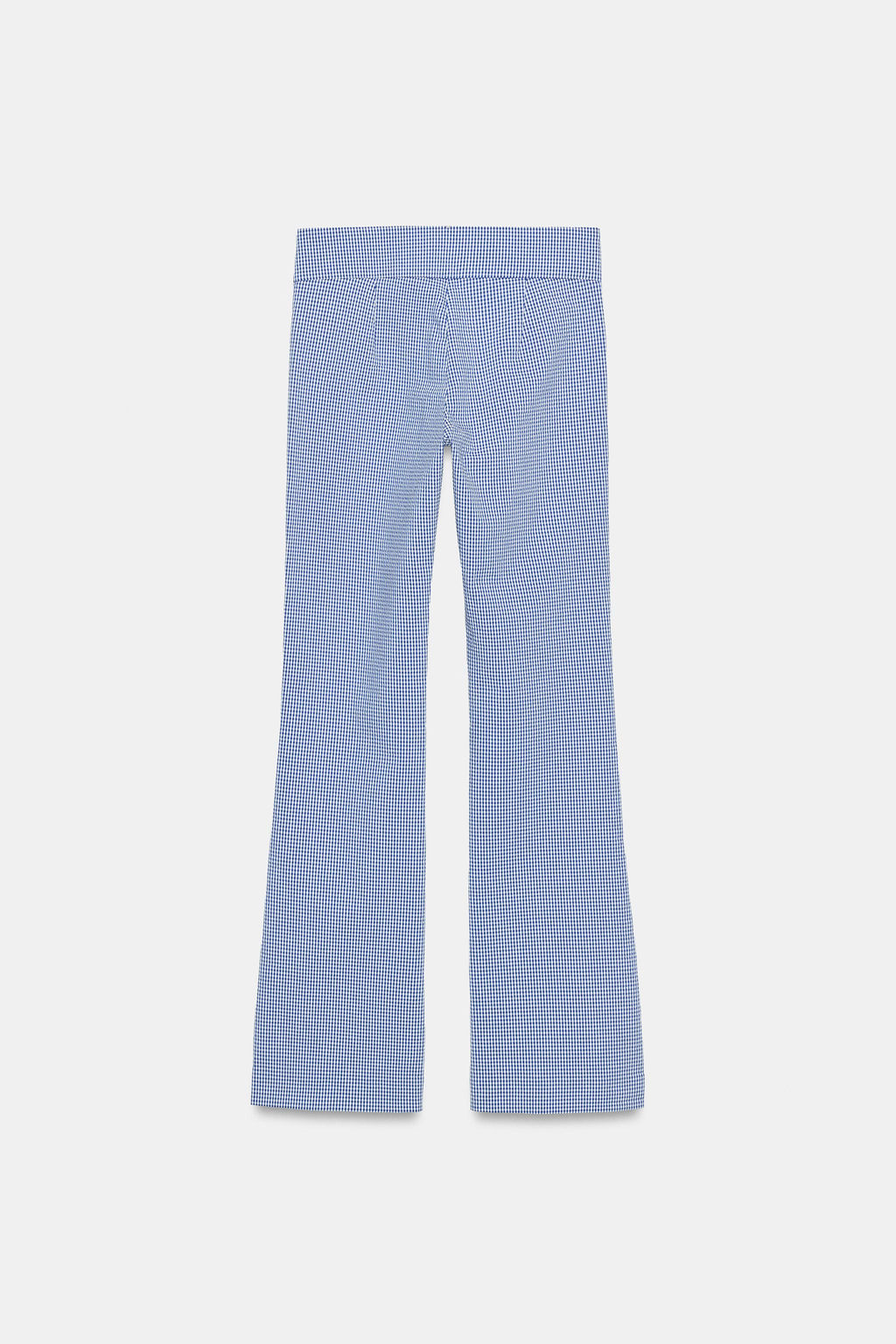 PANTAL?N FLARE VICHY / Marino / Blanco - Zara фото 7