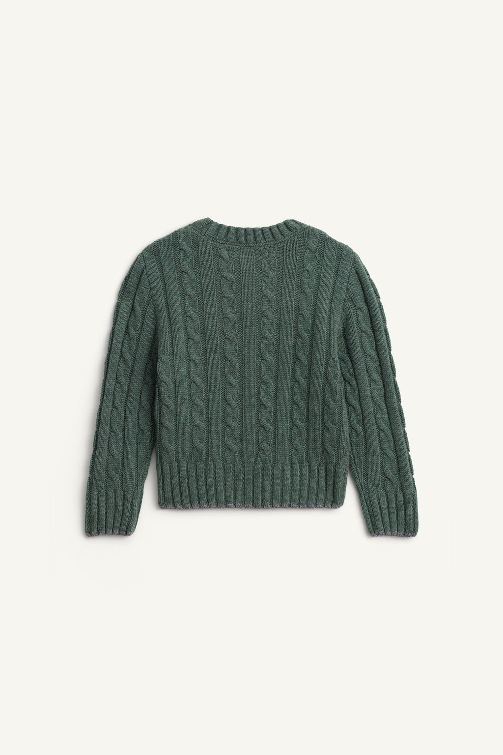 CABLE-KNIT JUMPER 100% WOOL LIMITED EDITION