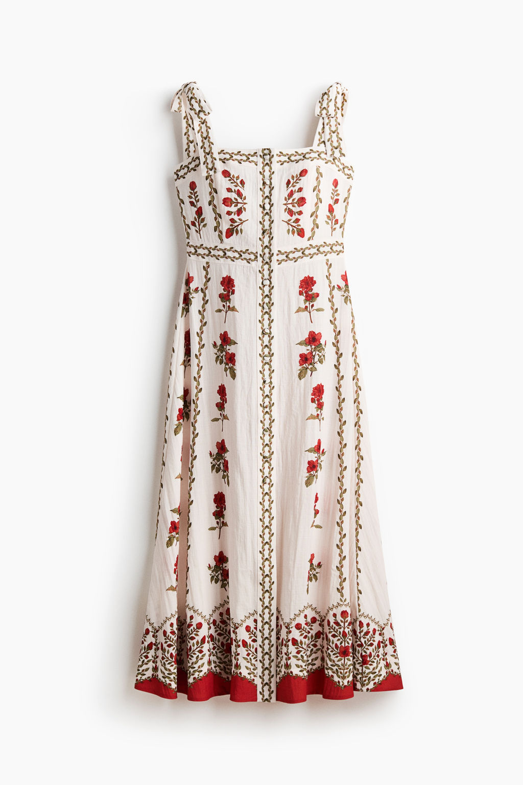 Vestido en mezcla de viscosa con tirantes de lazo - H&m фото 2