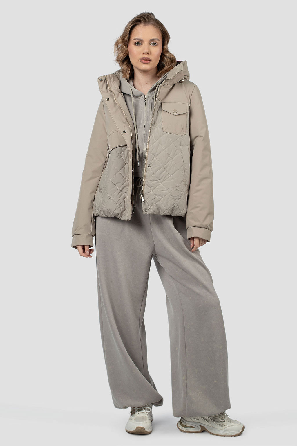 04-3129 Куртка женская демисезонная (Холлофайбер 80) - El podio фото 4