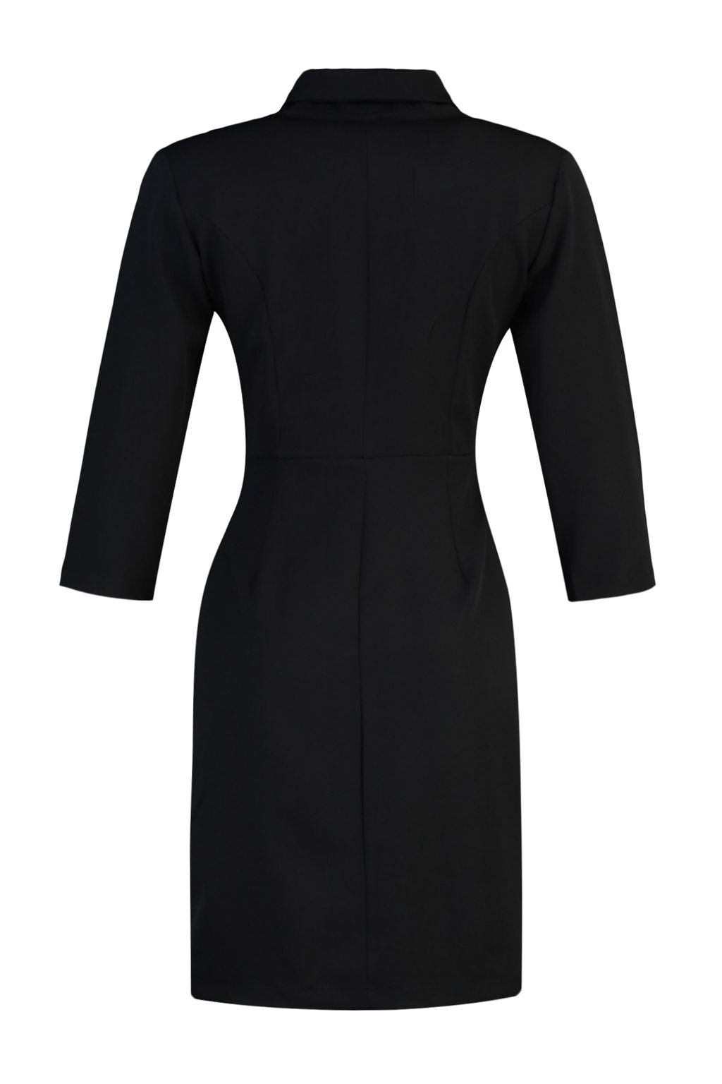 TRENDYOLMILLA Siyah A Kesim Ceket Yaka Mini Dokuma Elbise TWOAW23EL00384 фото 14