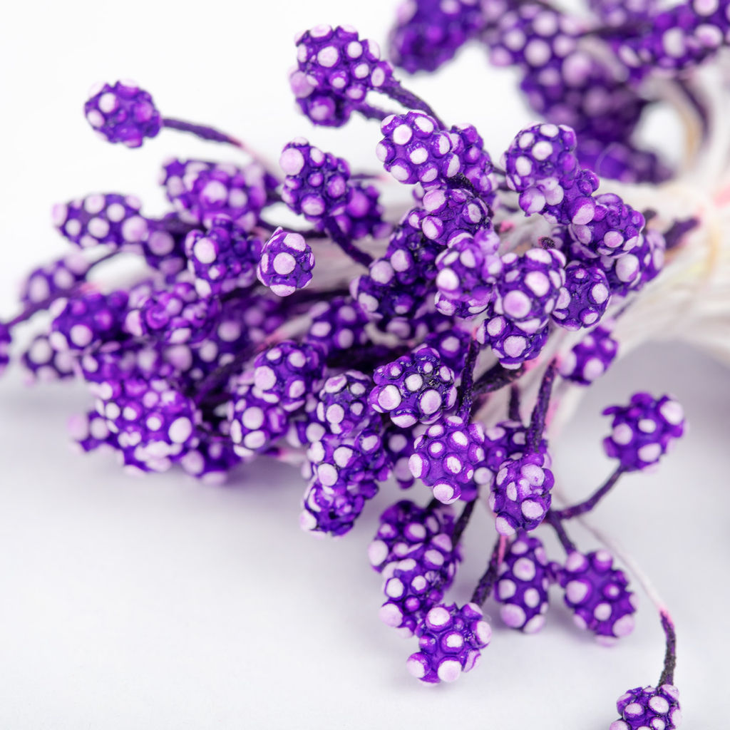 Blumentag Тычинки для искусственных цветов TIC/F-3 10 х 85 шт фиолетовый/purple  фото 5