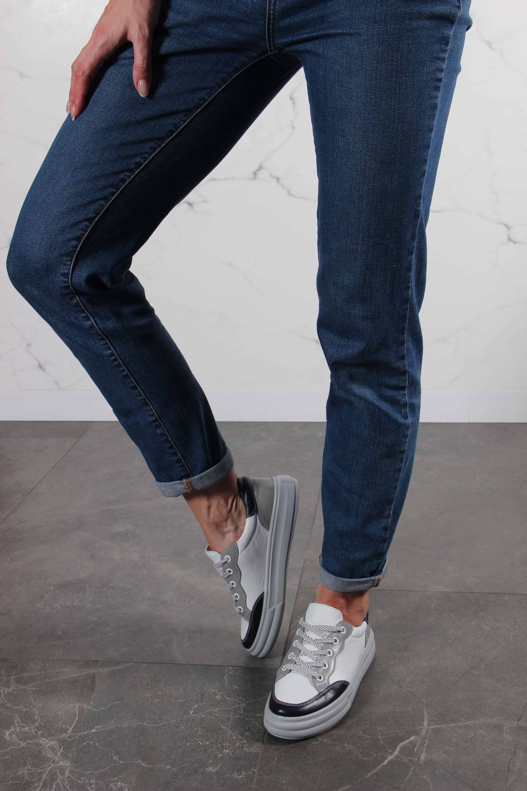 Кеды EDART 148.lusi22 gr.белый-серый - Ed'art фото 5