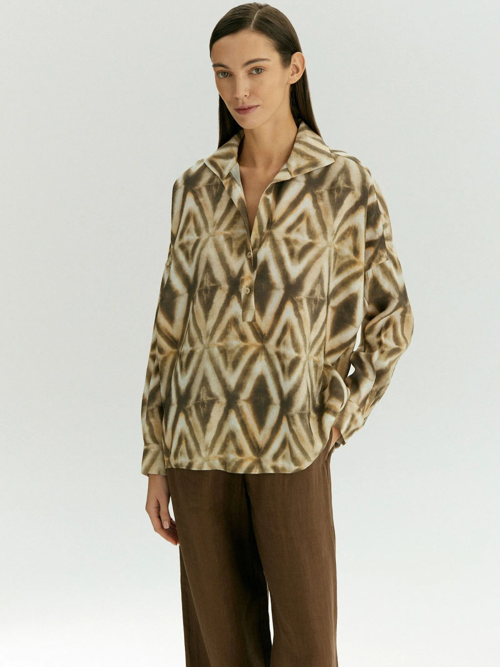 EMKA / Блузка из модала с принтом  фото 2