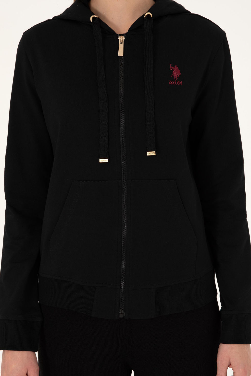 Женский черный свитшот Неожиданная скидка в корзине - U.s. polo assn фото 6