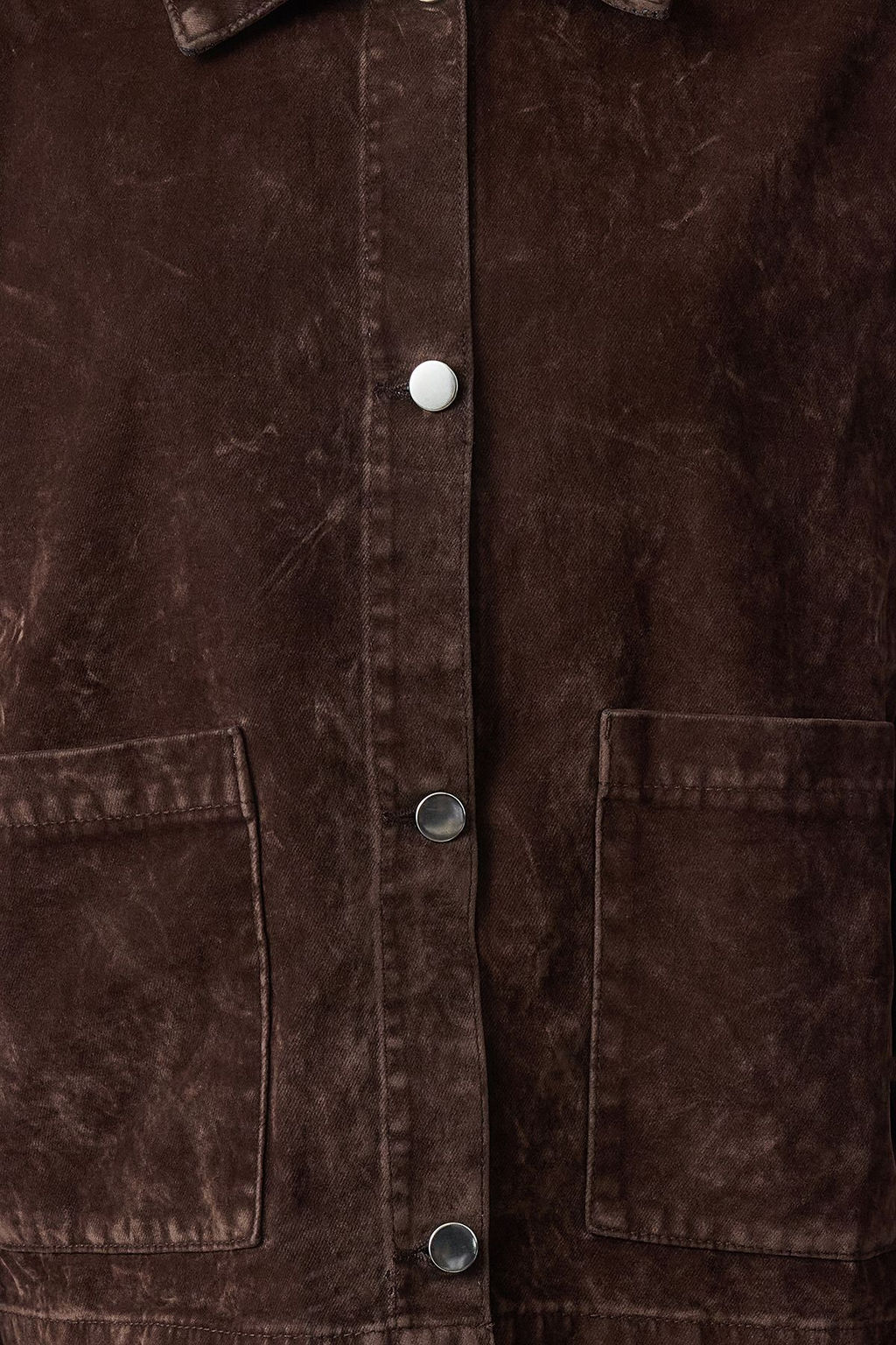 Kahverengi Suet Gorunumlu Denim Ceket TWOAW25CE00078 - Trendyolmilla фото 8