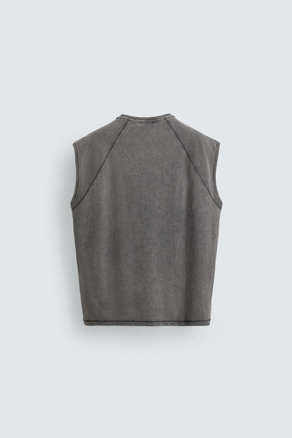 CAMISETA TANK LAVADA / Gris