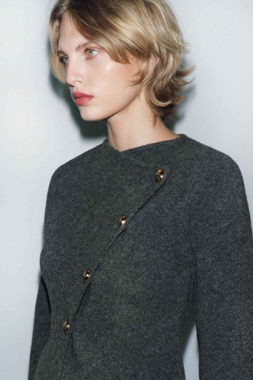 PLAIN KNIT CARDIGAN - Zara фото 2