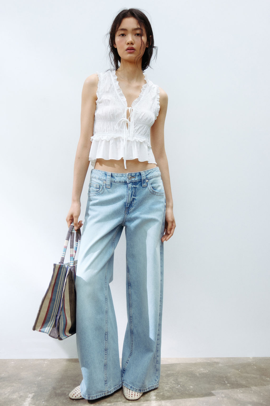 Baggy Wide Low Waist Jeans - H&m фото 4