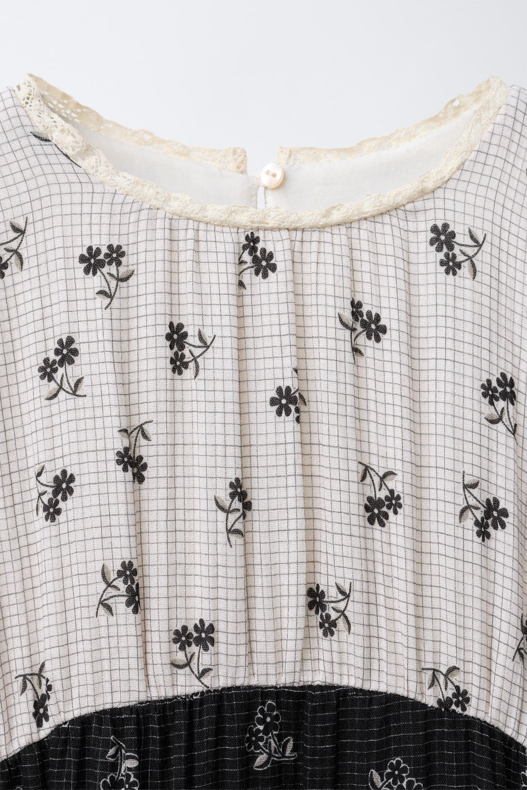 CHECK AND FLORAL DRESS - Zara фото 3