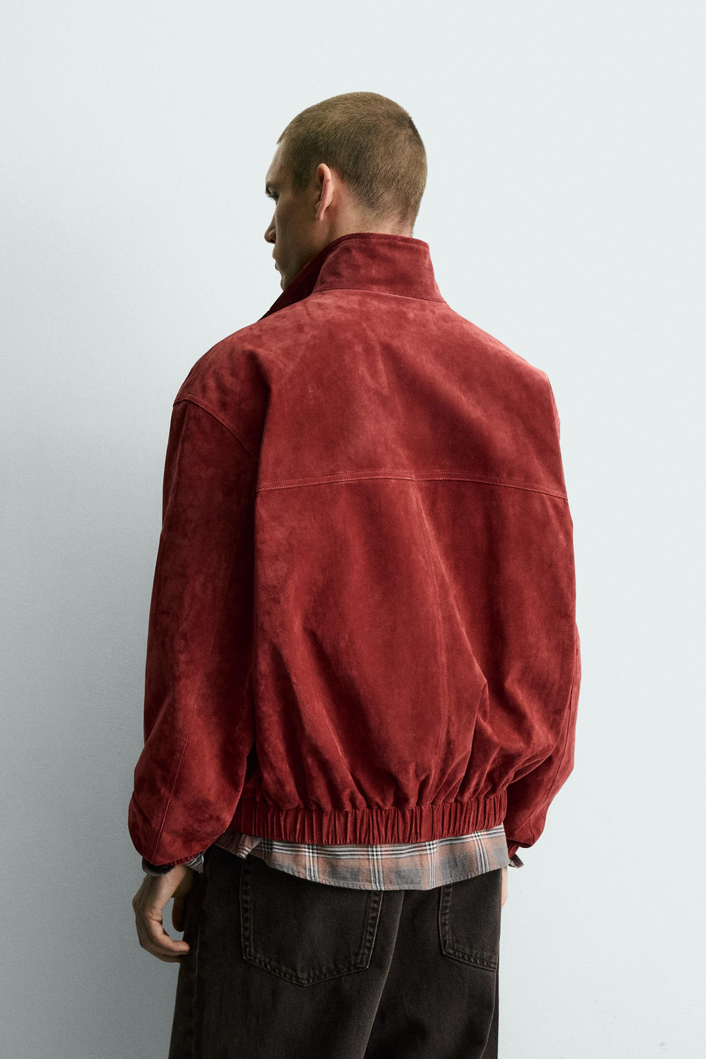 RELAXED FIT LEATHER JACKET - Zara фото 3