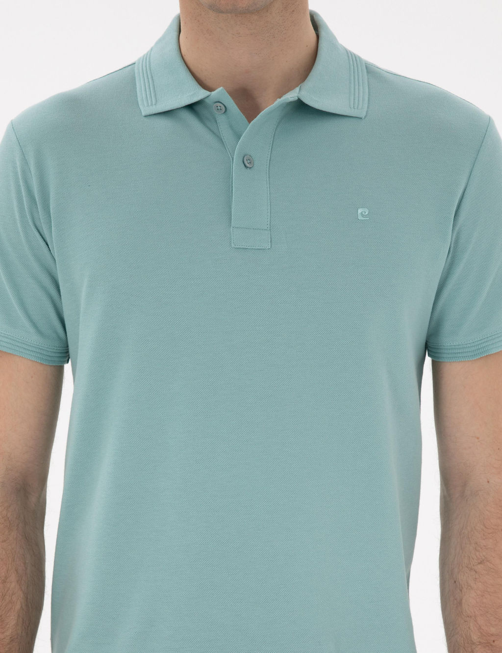 Koyu Mint Slim Fit K_vr_lmaz Polo Yaka Basic Ti__rt - Pierre cardin фото 13
