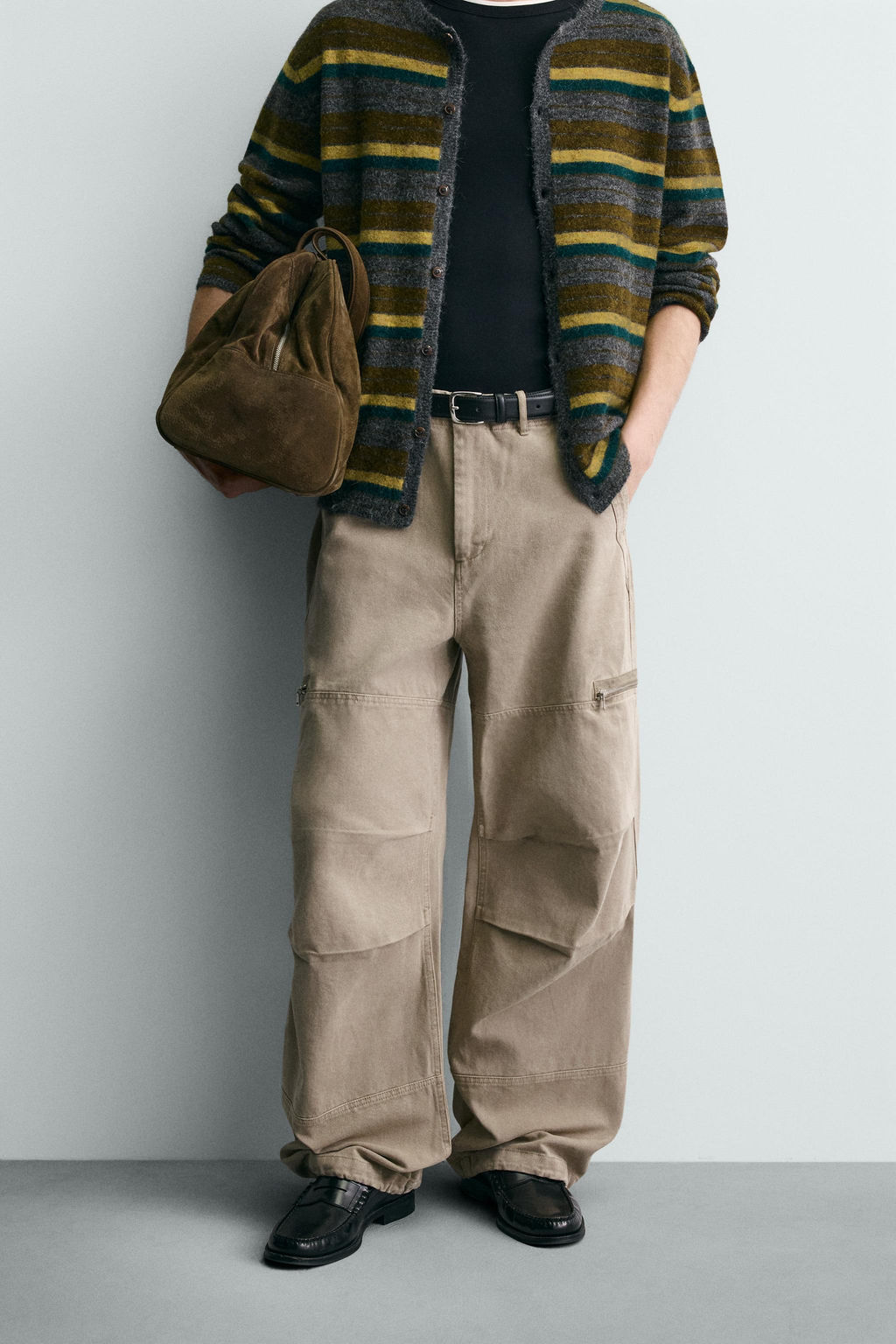 PARACHUTE CARGO TROUSERS - Zara фото 12