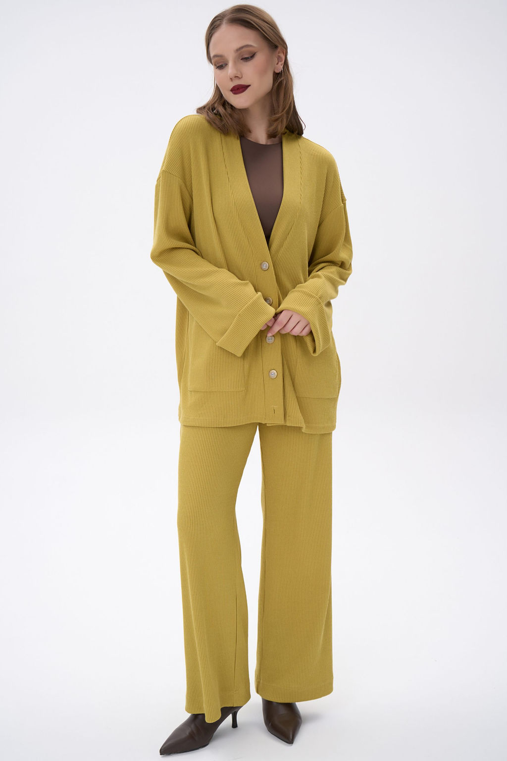Кардиган Эмили (горчичный) - Эльза фото 4