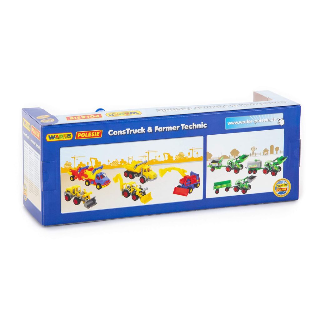 КонсТрак, автомобиль-самосвал с полуприцепом (в коробке) - Полесье фото 6