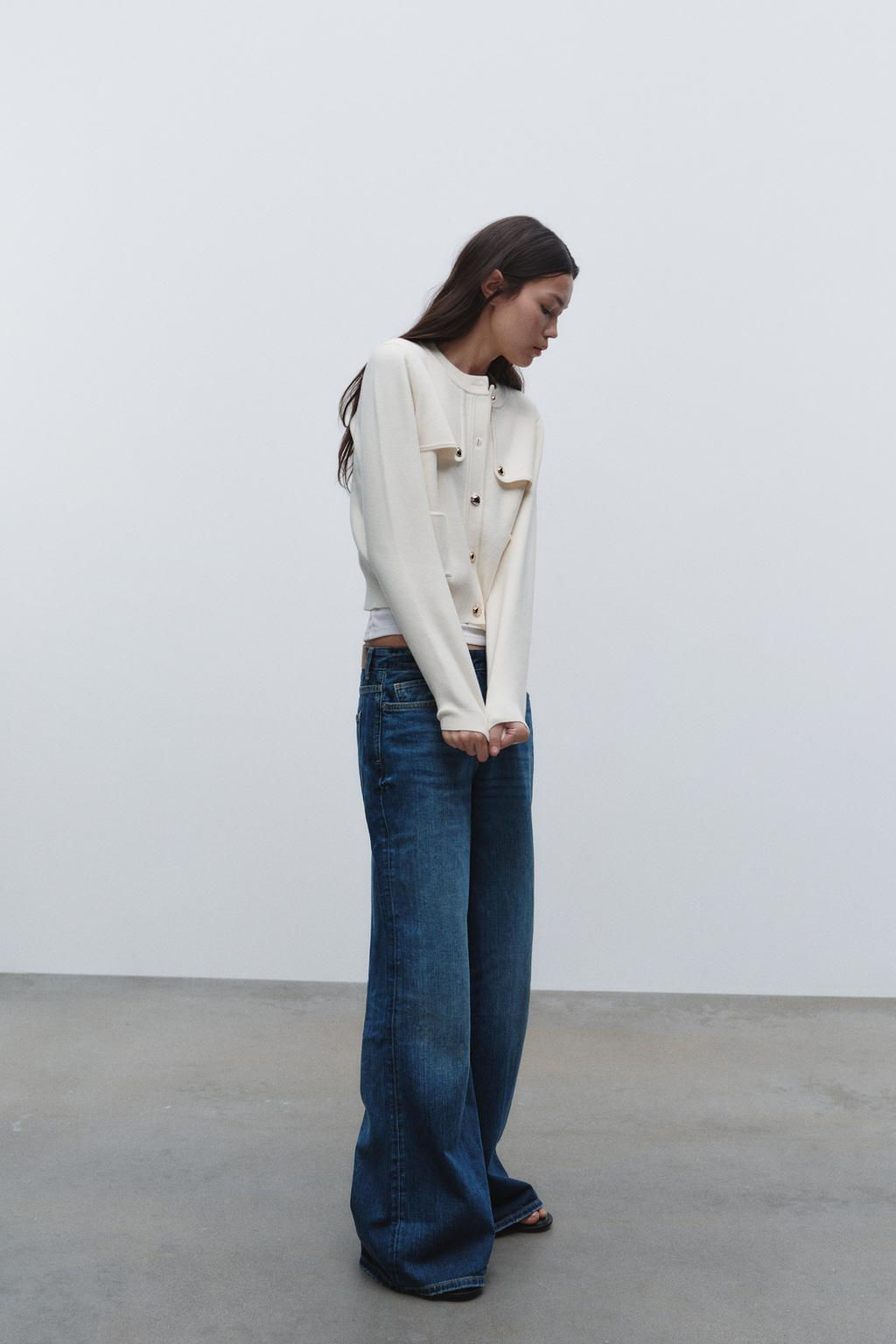 KNIT CARDIGAN WITH GOLDEN BUTTONS - Zara фото 3